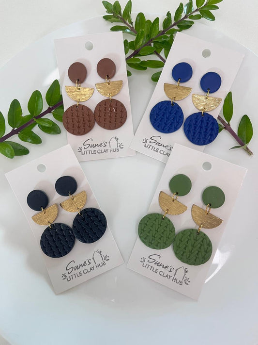 Textured Orbit Earrings
